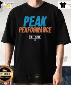 Alt Text: Official Peak Performance 1 100 T-Shirt featuring a stylish design, perfect for outdoor activities and casual wear.