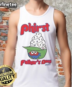 Official Phillies Phirst Father's Day 2025 tank top featuring a stylish design for proud dads and baseball fans.