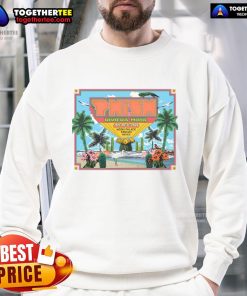 Official Phish Riviera Maya sweatshirt, Cancun Mexico, January 28-31, 2026, featuring vibrant band logo and tropical design.