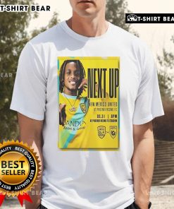 Official Phoenix Rising FC May 31 2025 New Mexico United T-shirt featuring vibrant team colors and logo design.