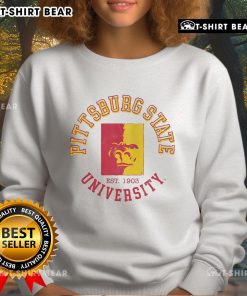 Official Pittsburg State Gorillas Circle Vintage Sweatshirt featuring a classic design in vibrant colors for fans.