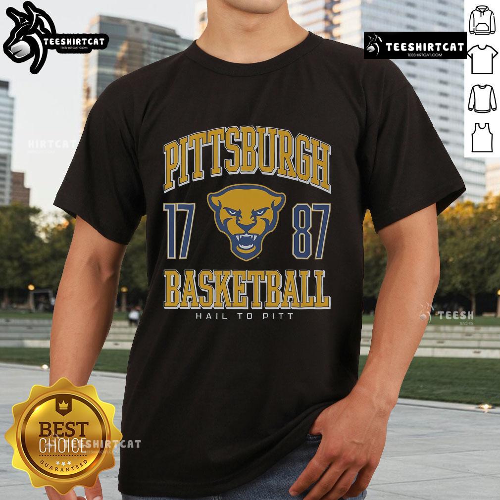 Official Pittsburgh Panthers Basketball T Shirt Official Pittsburgh Panthers Basketball T-Shirt featuring team logo and colors, perfect for fans and game day.