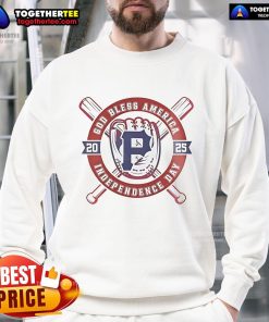 Official Pittsburgh Pirates Happy 4th of July Day 2025 Baseball Sweatshirt featuring team logo and festive design.