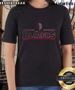 Official Portland Trail Blazers Fan Banner Ladies Tee featuring team colors and logo for stylish game day support.