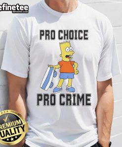 Official Pro Choice Pro Crime Ivory T-Shirt featuring bold graphics advocating for choice and justice, perfect for activism.