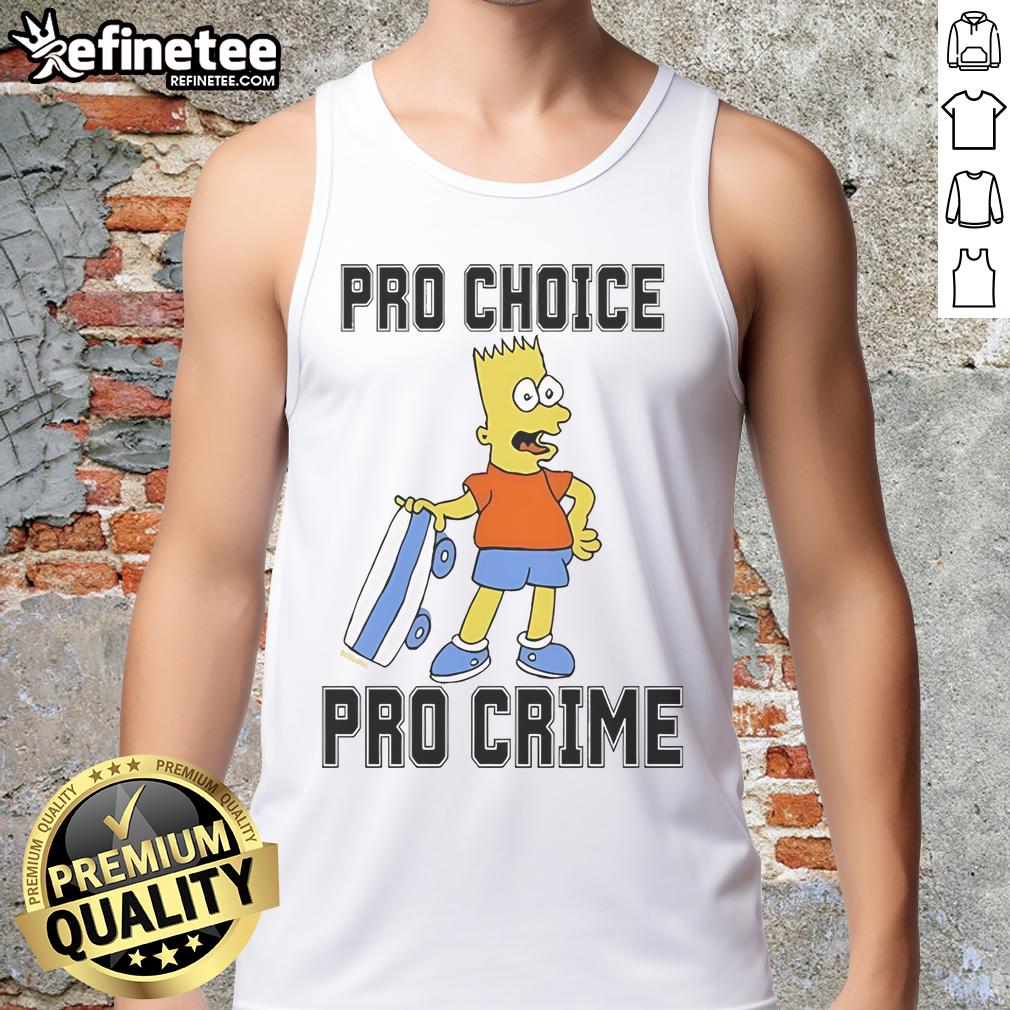 Official Pro Choice Pro Crime Ivory Tank Top Official Pro-Choice Pro-Crime Ivory Tank Top featuring bold graphics and a stylish design for advocates and supporters.