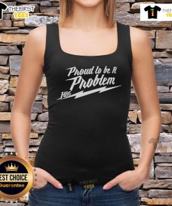 Alt Text: Official Proud To Be A Problem Hang Over Gang Bolt Tank Top in vibrant design, perfect for casual summer outfits.