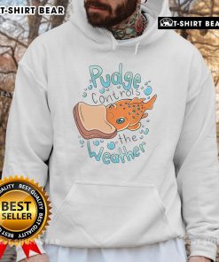 Official Pudge Controls The Weather Hoodie in vibrant colors, featuring a unique graphic design for stylish comfort.