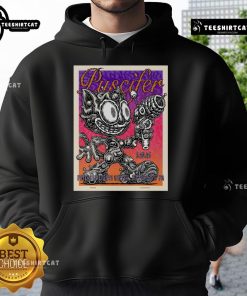 Official Puscifer hoodie from the May 20, 2025 concert at Petersen Events Center showcasing unique design and band logo.