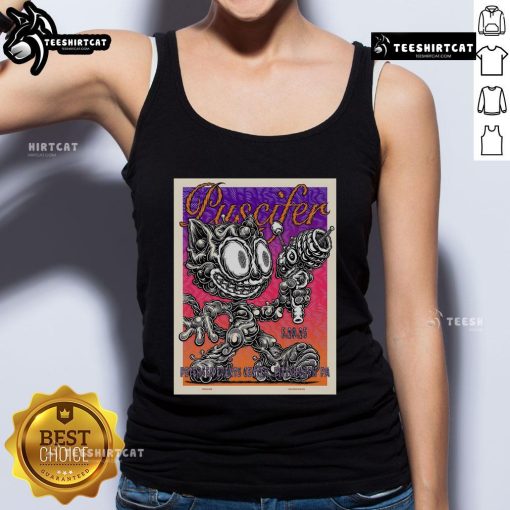Official Puscifer tank top design from the May 20, 2025, concert at Petersen Events Center.