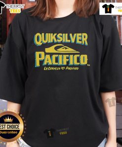 Alt Text: Official Quiksilver Pacifico Signage Ladies Tee featuring vibrant graphics and a stylish design, perfect for casual wear.