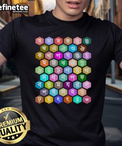Official Rainbow Bangla Alphabets T-Shirt featuring colorful Bengali letters for kids' learning and education.
