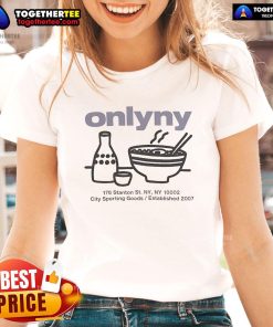 Official Ramen Directory at 176 Stanton St, NY, featuring City Sporting Goods Ladies Tee, established 2007.