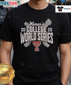 Official Red Texas Tech Red Raiders 2025 NCAA Softball Women's College World Series Cut Off T-Shirt design