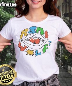 Official Remi Wolf Cherries Ladies Tee featuring vibrant cherry graphics on a stylish women's shirt.