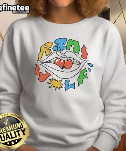 Official Remi Wolf Cherries Sweatshirt featuring vibrant cherry graphics on a cozy, stylish pullover.