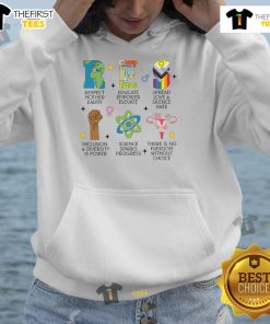 Official hoodie featuring 'Respect, Educate, Spread Love' design promoting inclusion, diversity, and freedom of choice.