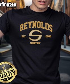 Official Reynolds Sentry Est 2000 T-Shirt featuring a bold logo and classic design for fans of the brand.