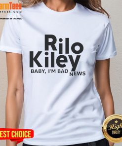 Official Rilo Kiley Baby I'm Bad News Yosemite Ladies Tee featuring a stylish design perfect for fans.