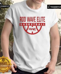 Official Rod Wave Elite Basketball RWE T-Shirt featuring vibrant graphics and a stylish design for fans and athletes.