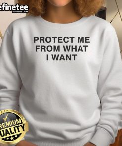 Alt Text: Official Rosala Protect Me From What I Want Sweatshirt in stylish design, perfect for fans of Rosala's music.