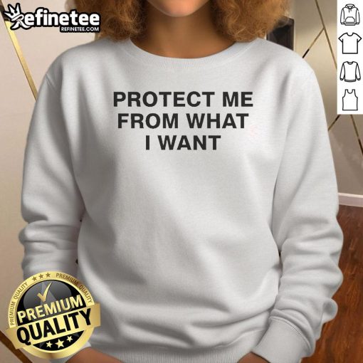 Alt Text: Official Rosala Protect Me From What I Want Sweatshirt in stylish design, perfect for fans of Rosala's music.