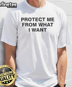 Official Rosala Protect Me From What I Want T-Shirt featuring bold graphics and stylish design for fans.