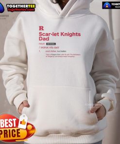 Official Rutgers Scarlet Knights Dad Definition Hoodie featuring bold graphics and comfortable fit for proud fans.