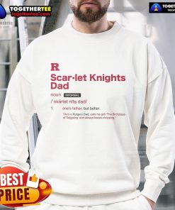 Official Rutgers Scarlet Knights Dad Definition Sweatshirt featuring bold graphics for proud Rutgers fans.