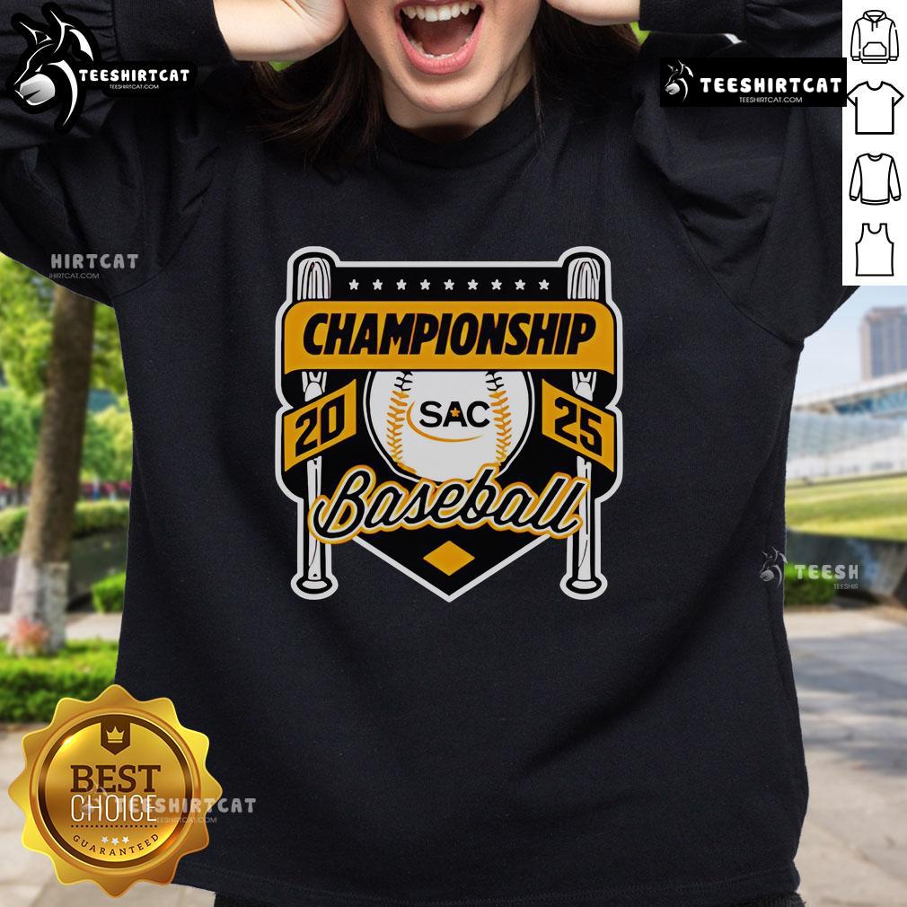Official Sac Baseball Championship 2025 Sweatshirt Official SAC Baseball Championship 2025 sweatshirt featuring team logo and vibrant colors for fans and players.