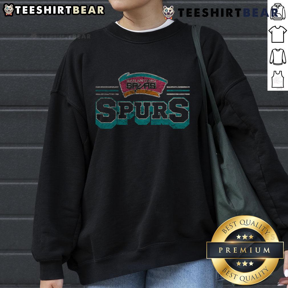 Official San Antonio Spurs Fan Banner Sweatshirt Official San Antonio Spurs fan banner sweatshirt featuring team colors and logo, perfect for game day style.