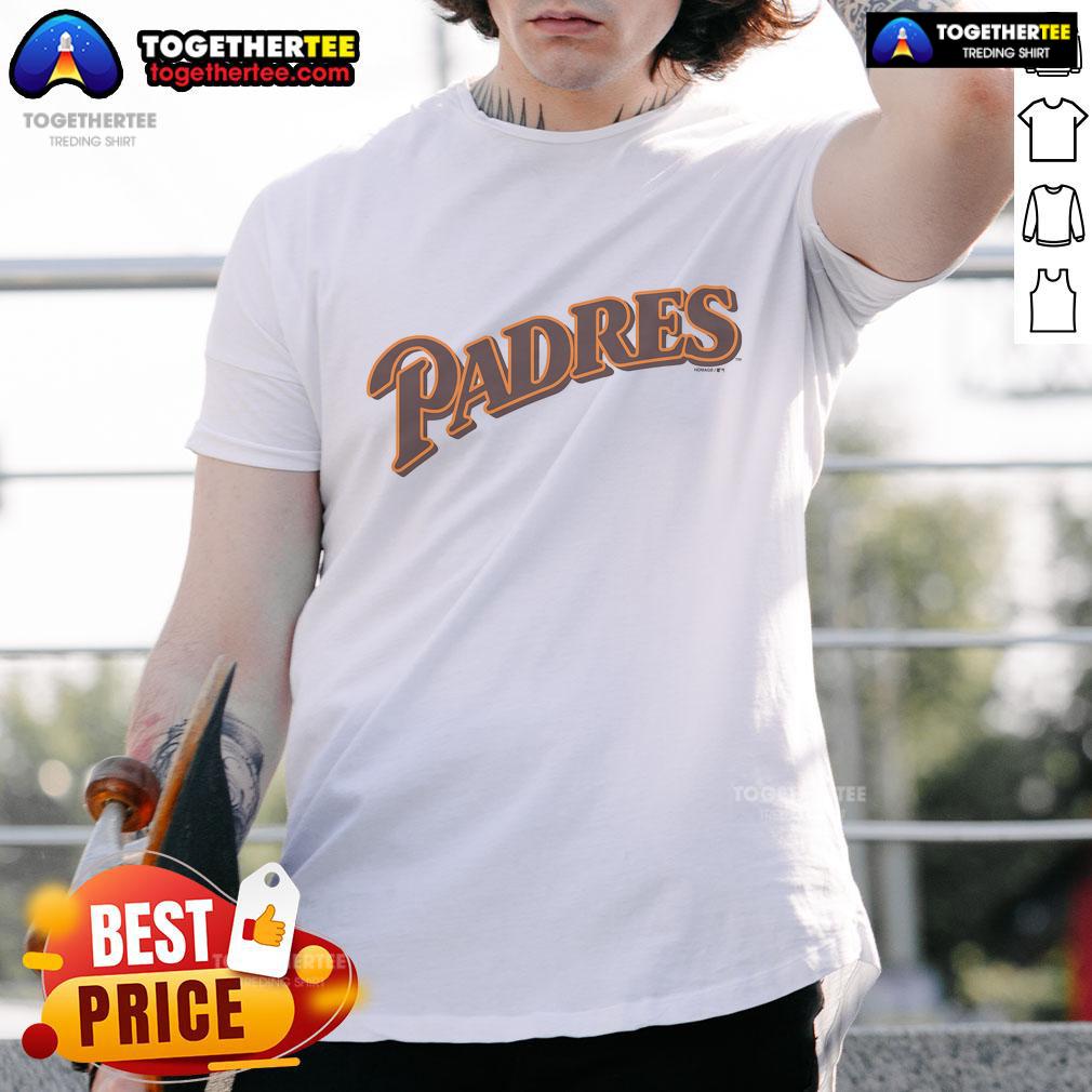 Official San Diego Padres Jersey Logo '85 T Shirt San Diego Padres Jersey Logo '85 T-Shirt showcasing vintage design and team colors for baseball fans.