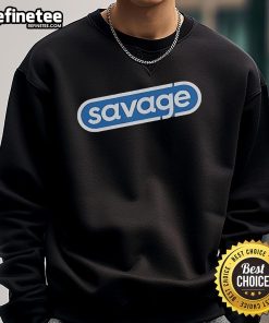 Official Savage Snappy Logo Sweatshirt featuring bold logo design on a comfortable, stylish pullover.