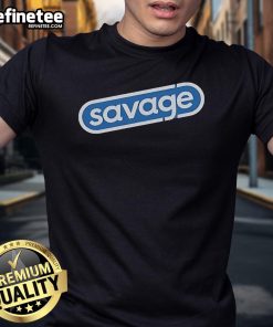 Alt Text: Official Savage Snappy Logo T-Shirt featuring a bold graphic logo on a stylish, comfortable cotton fabric.