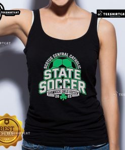 Alt Text: Official SCOTUS Central Catholic State Soccer Shamrock girls soccer 2025 tank top in vibrant green design.