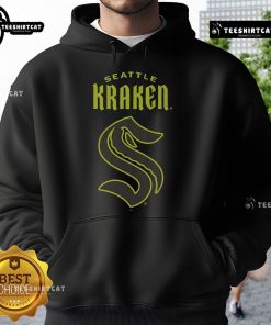 Official Seattle Kraken Highlight Reel Hoodie featuring team colors and logo, perfect for fans and game day wear.