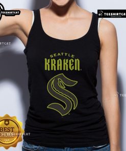 Official Seattle Kraken highlight reel tank top featuring team logo and vibrant design for fans and players.