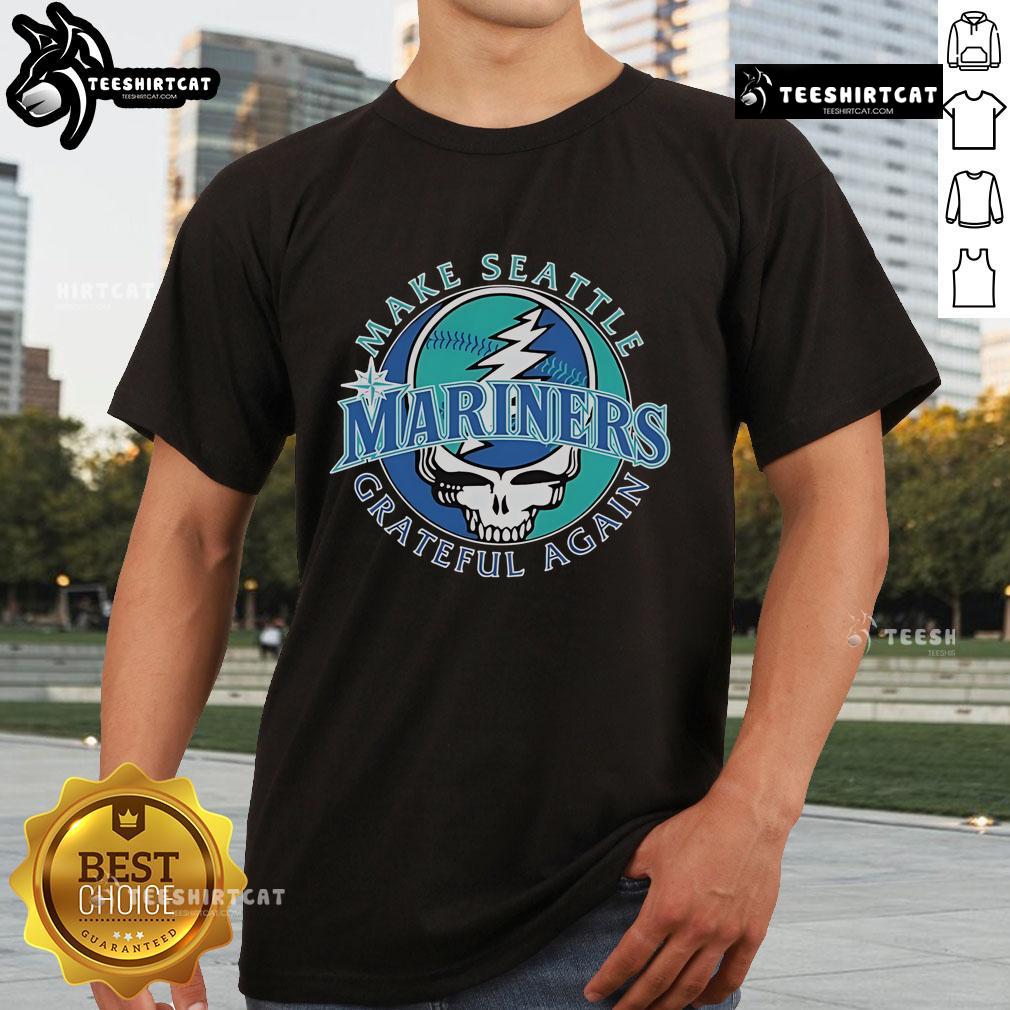 Official Seattle Mariners X Grateful Dead Make Seattle Grateful Again T Shirt Official Seattle Mariners X Grateful Dead 'Make Seattle Grateful Again' T-Shirt featuring vibrant graphics and a unique design.