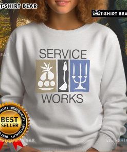 Official Service Works Nourish Sweatshirt in cozy fabric, featuring a stylish design perfect for casual wear.