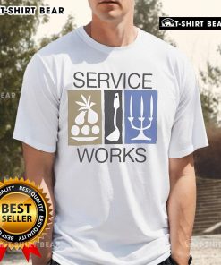Official Service Works Nourish T-Shirt in vibrant colors featuring a stylish design for eco-conscious fashion enthusiasts.