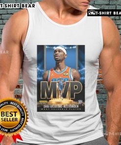 Official Shai Gilgeous-Alexander MVP tank top for the 2024-2025 NBA Most Valuable Player season, featuring bold graphics.
