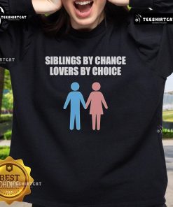 Cozy Official Siblings By Chance Lovers By Choice Sweatshirt in stylish design, perfect for casual outings and gifts.