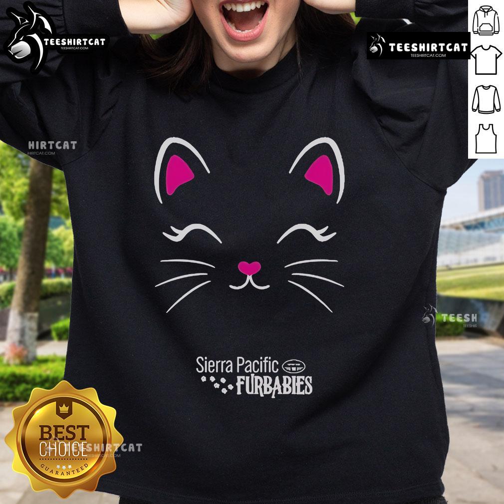 Official Sierra Pacific Furbabies Happy Kitty Sweatshirt Happy kitty sweatshirt from Official Sierra Pacific Furbabies, featuring a playful cat design perfect for pet lovers.