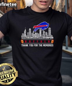 Official Skyline Buffalo Thank You For The Memories T-Shirt featuring a vibrant design celebrating Buffalo's skyline.