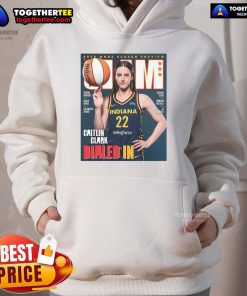 Alt Text: Caitlin Clark wearing a Dialed In hoodie during the Official Slam 2025 WNBA Season Preview event.