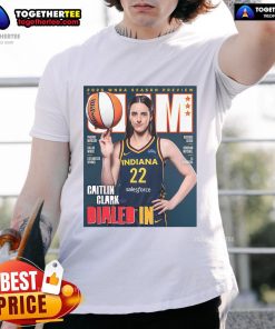 Official Slam 2025 WNBA Season Preview t-shirt featuring Caitlin Clark, showcasing sports fashion and basketball enthusiasm.