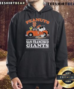 Official Snoopy and Woodstock Peanuts x San Francisco Giants Joe Cool Hoodie in vibrant colors, perfect for fans.