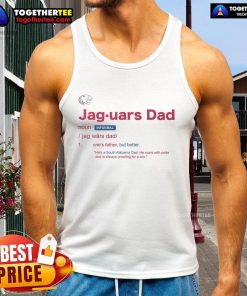 Official South Alabama Jaguars Dad Definition Tank Top in navy blue, perfect for proud fans and summer wear.