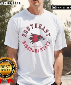 Official Southeast Missouri State Redhawks Circle Vintage T-Shirt featuring a classic logo design and comfortable fit.