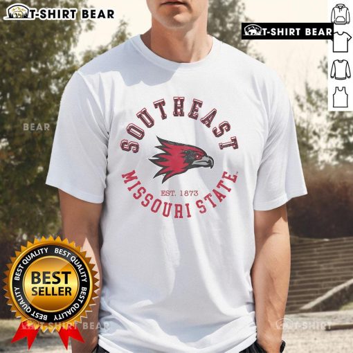 Official Southeast Missouri State Redhawks Circle Vintage T-Shirt featuring a classic logo design and comfortable fit.